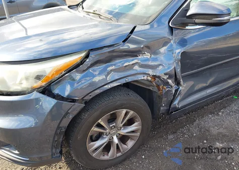 2015 Toyota Highlander Xle V6 from USA, damaged, VIN 5TDKKRFHXFS107759